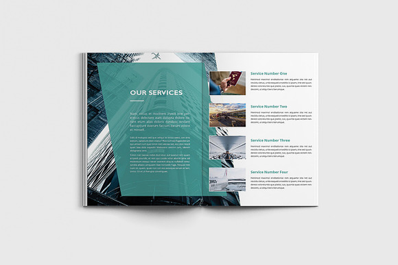 Jetcore - A4 Airlines Brochure in Brochure Templates - product preview 4