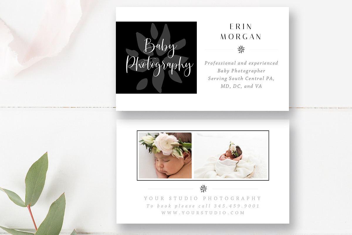 Photography Business Card Template in Business Card Templates - product preview 8