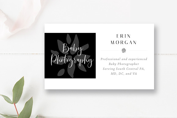 Photography Business Card Template in Business Card Templates - product preview 2