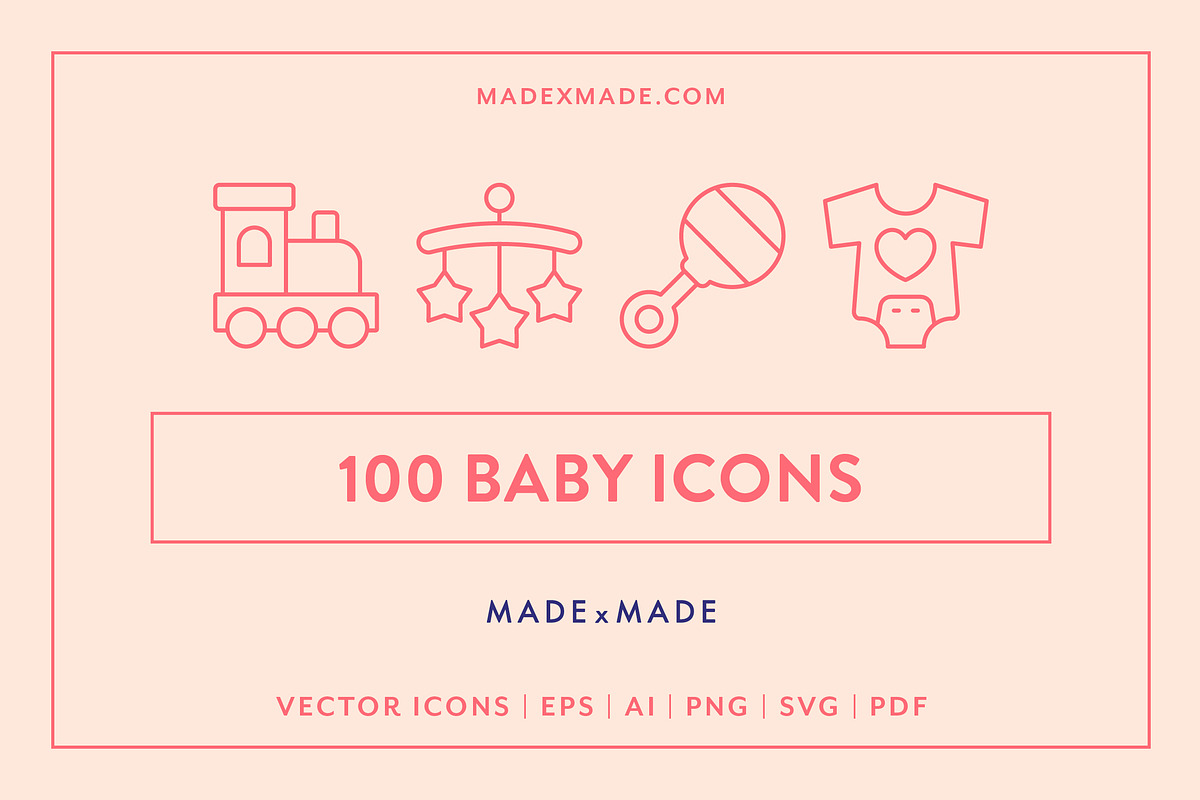 Line Icons – Baby in Baby Icons - product preview 8