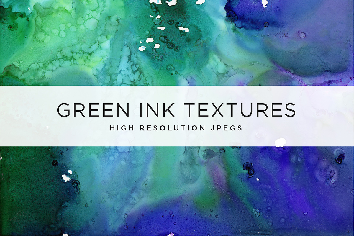 Green Ink Textures in Textures - product preview 8