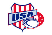 american rugby ball shield usa
