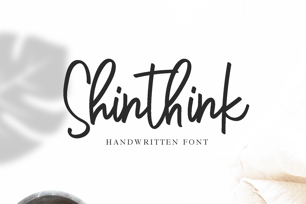 Shinthink in Script Fonts - product preview 8