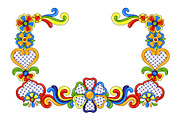 Mexican decoration with ornamental