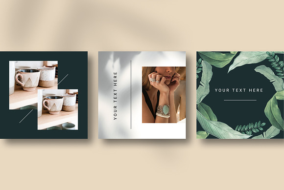 GREEN INSPIRE Instagram Templates in Instagram Templates - product preview 3
