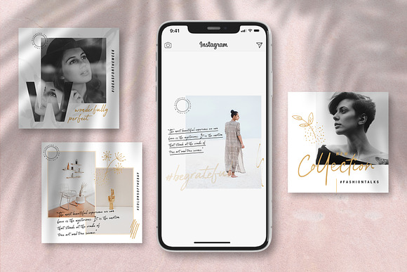 #InstaGold Animated Instagram Posts in Instagram Templates - product preview 4