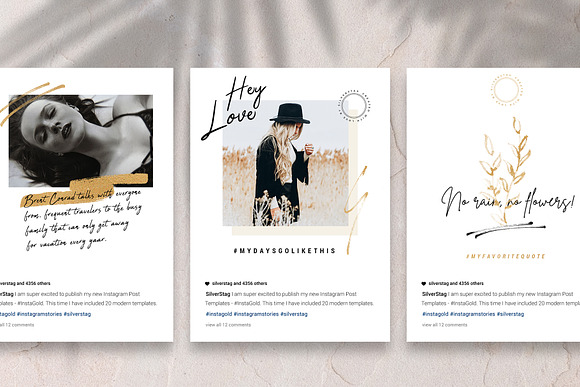 #InstaGold Animated Instagram Posts in Instagram Templates - product preview 5