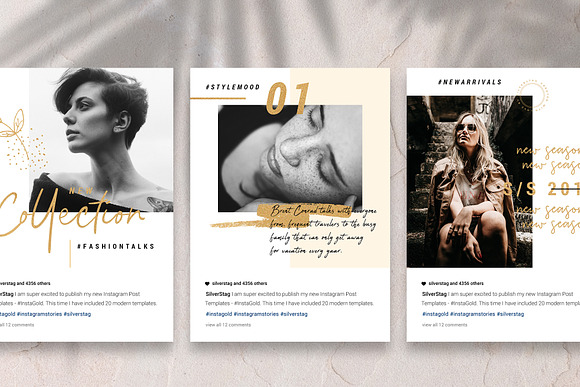 #InstaGold Animated Instagram Posts in Instagram Templates - product preview 6