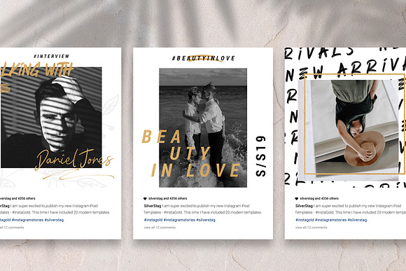 #InstaGold Animated Instagram Posts in Instagram Templates - product preview 7