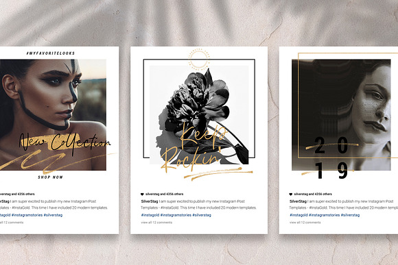 #InstaGold Animated Instagram Posts in Instagram Templates - product preview 9