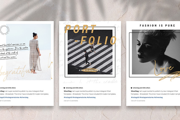 #InstaGold Animated Instagram Posts in Instagram Templates - product preview 10