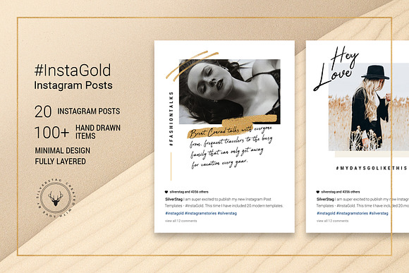#InstaGold Animated Instagram Posts in Instagram Templates - product preview 12