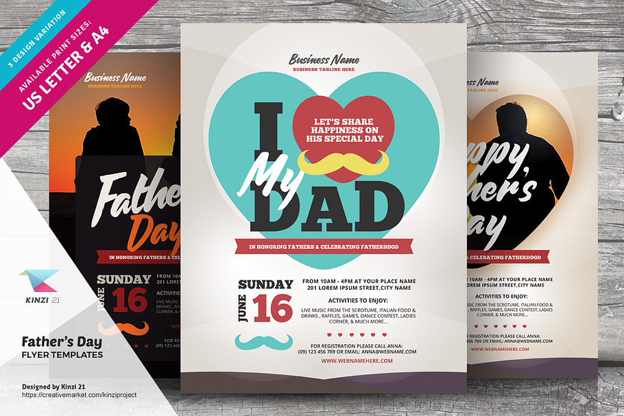 Father's Day Flyer Templates in Flyer Templates - product preview 8