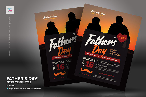 Father's Day Flyer Templates in Flyer Templates - product preview 2