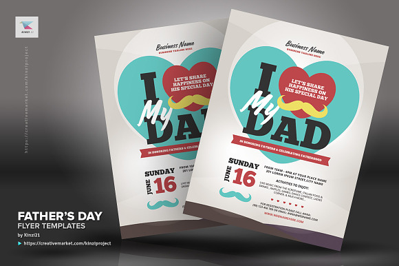 Father's Day Flyer Templates in Flyer Templates - product preview 3