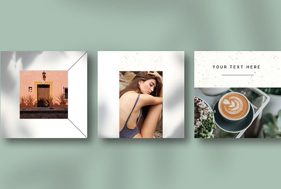 GREEN INSPIRE Instagram Templates in Instagram Templates - product preview 6