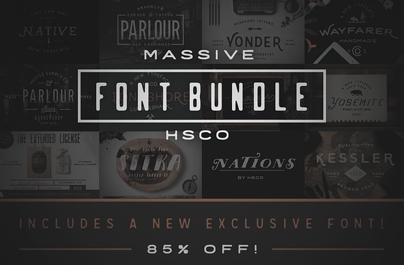Massive Font Bundle in Display Fonts - product preview 12