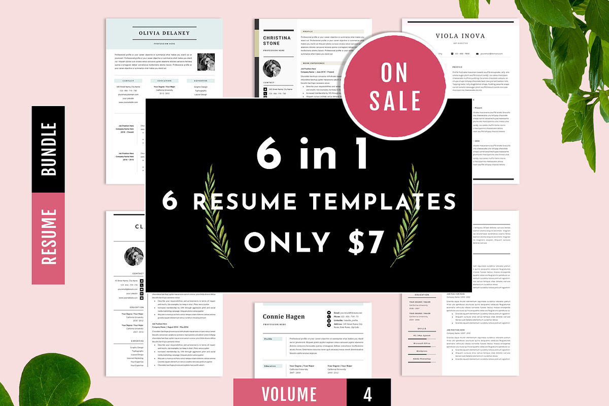 Resume Template Bundle Vol 4 in Letter Templates - product preview 8