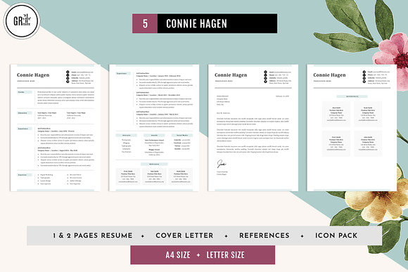 Resume Template Bundle Vol 4 in Letter Templates - product preview 5