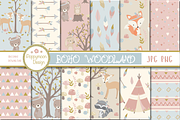 Boho woodland paper