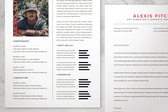 Professional Resume & Cover Letter 5 in Resume Templates - product preview 3