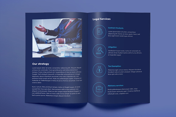 Law Company Brochure Bifold in Brochure Templates - product preview 2