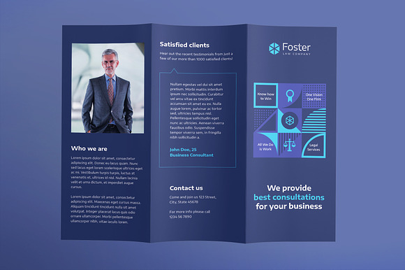 Law Company Brochure Trifold in Brochure Templates - product preview 1