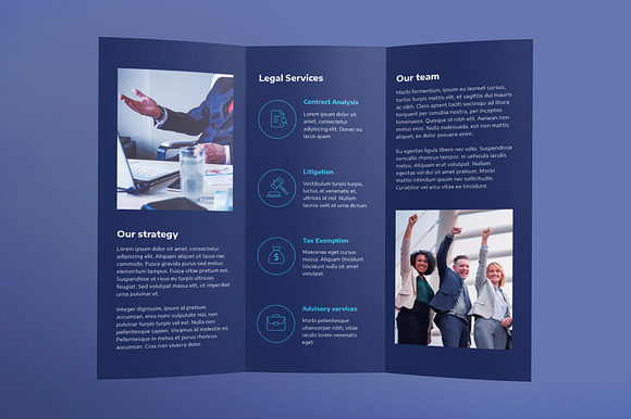 Law Company Brochure Trifold in Brochure Templates - product preview 2
