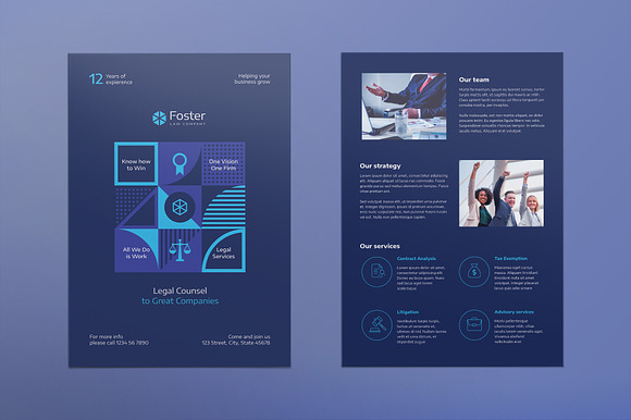 Law Company Flyer in Flyer Templates - product preview 1