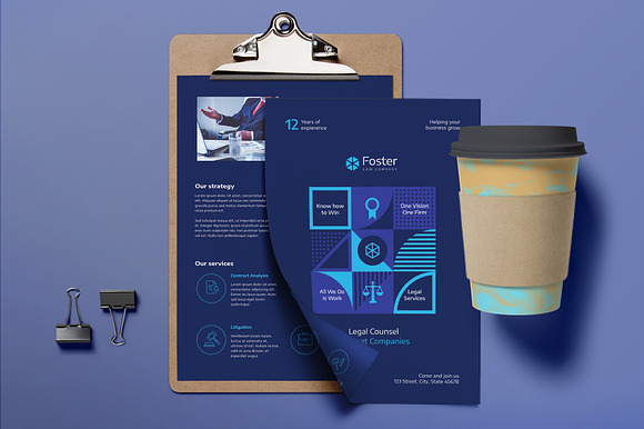 Law Company Flyer in Flyer Templates - product preview 2
