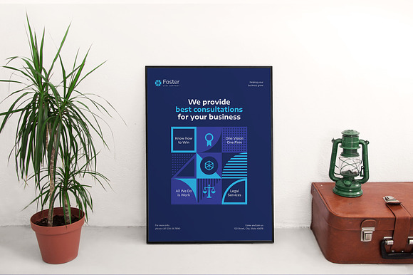 Law Company Poster in Flyer Templates - product preview 2