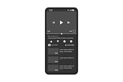 Video sharing app interface template