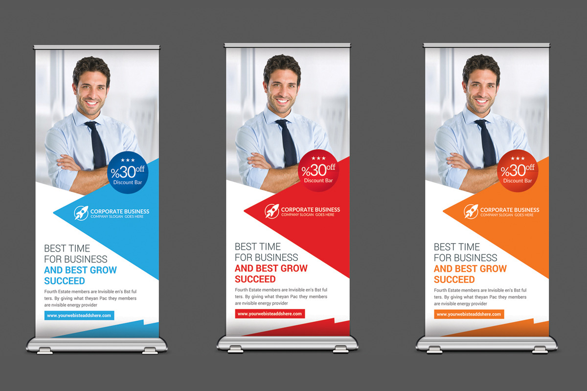 Corporate Business Rollup Banner in Flyer Templates - product preview 8