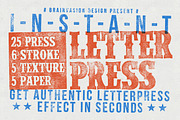 Instant Letterpress - PSD Action