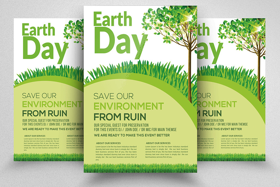 Earth Day Celebration Flyer Template in Invitation Templates - product preview 8