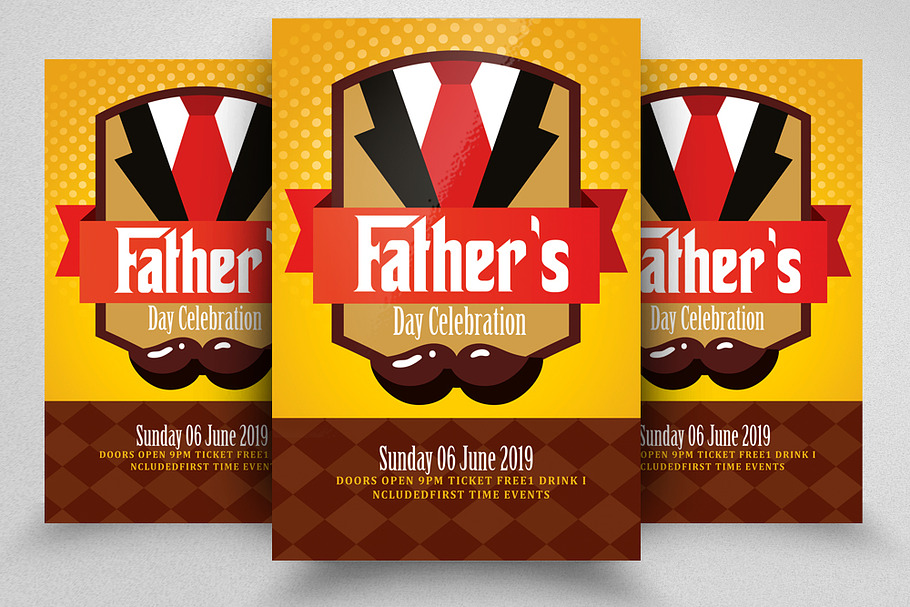 Best Father Day Flyer Template in Invitation Templates - product preview 8