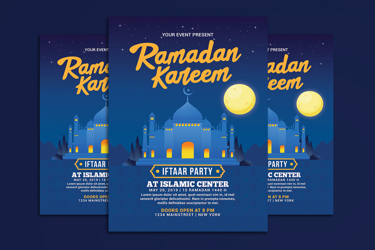 Ramadan Kareem Iftaar Party Flyer in Flyer Templates - product preview 8