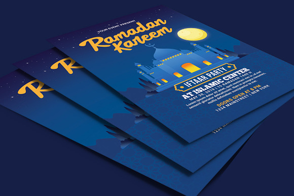 Ramadan Kareem Iftaar Party Flyer in Flyer Templates - product preview 3