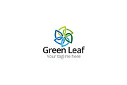 Green Eco Leaf Logo