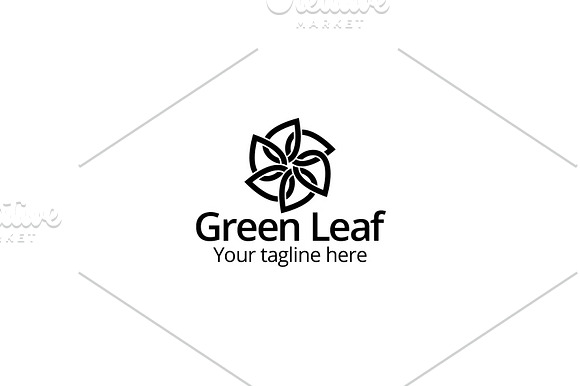 Green Eco Leaf Logo in Logo Templates - product preview 1