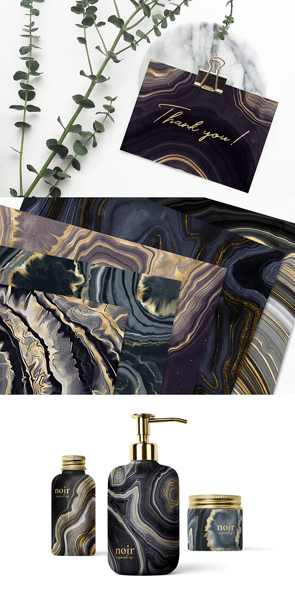 Textures & Patterns Bundle - Noir in Textures - product preview 9