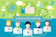 3 Social Media Network Connection