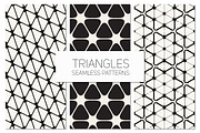 Triangles. Seamless Patterns Set 7