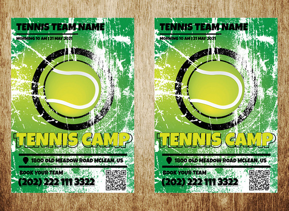 Tennis Camp Team Flyer in Flyer Templates - product preview 1