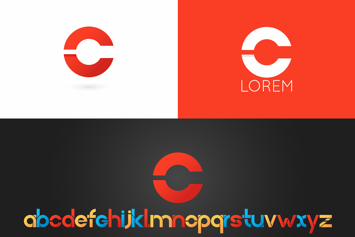 Letter C logo vector icon in Logo Templates - product preview 8
