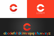 Letter C logo vector icon