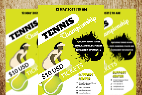 Tennis Championship Flyer