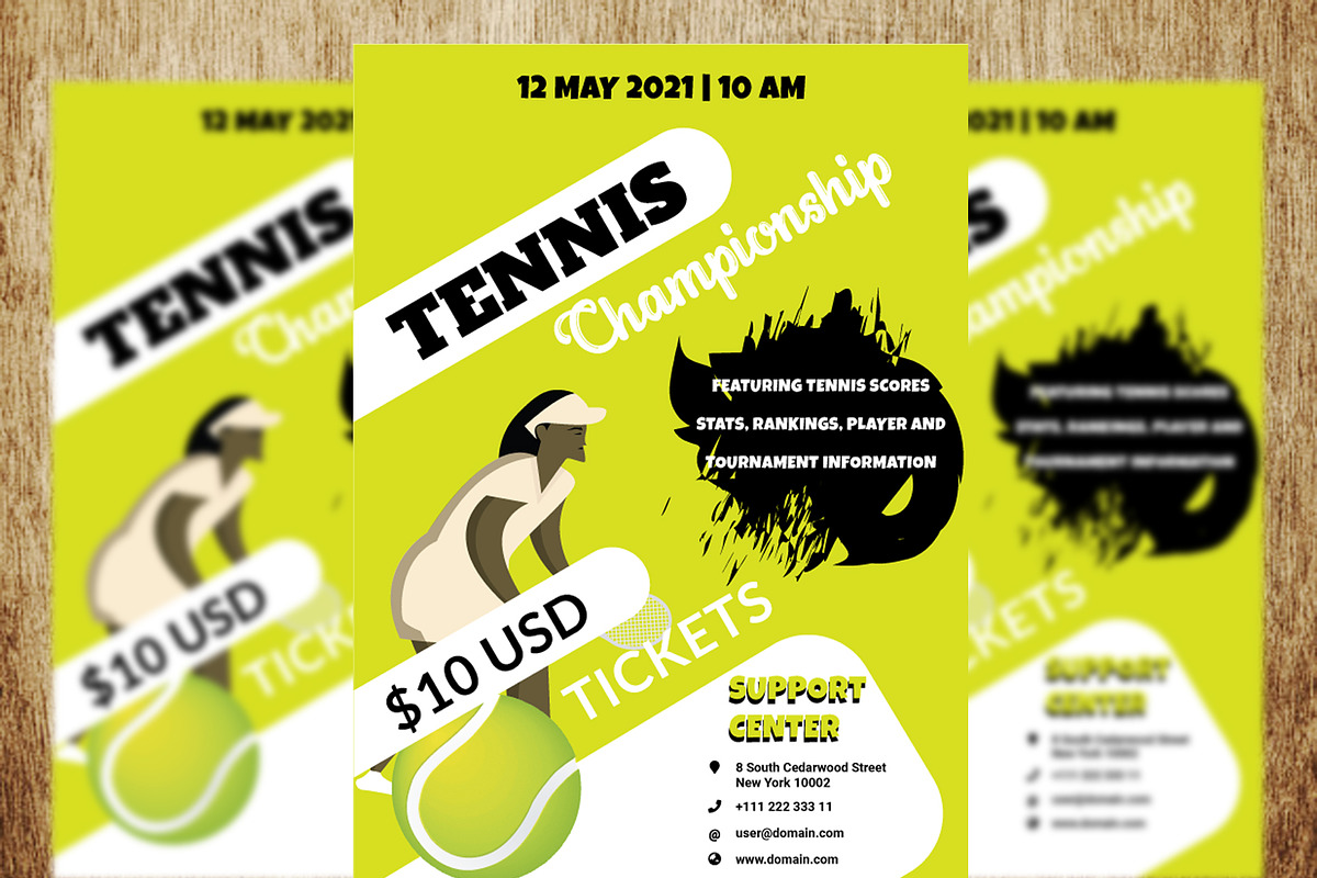 Tennis Championship Flyer in Flyer Templates - product preview 8