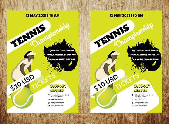 Tennis Championship Flyer in Flyer Templates - product preview 1