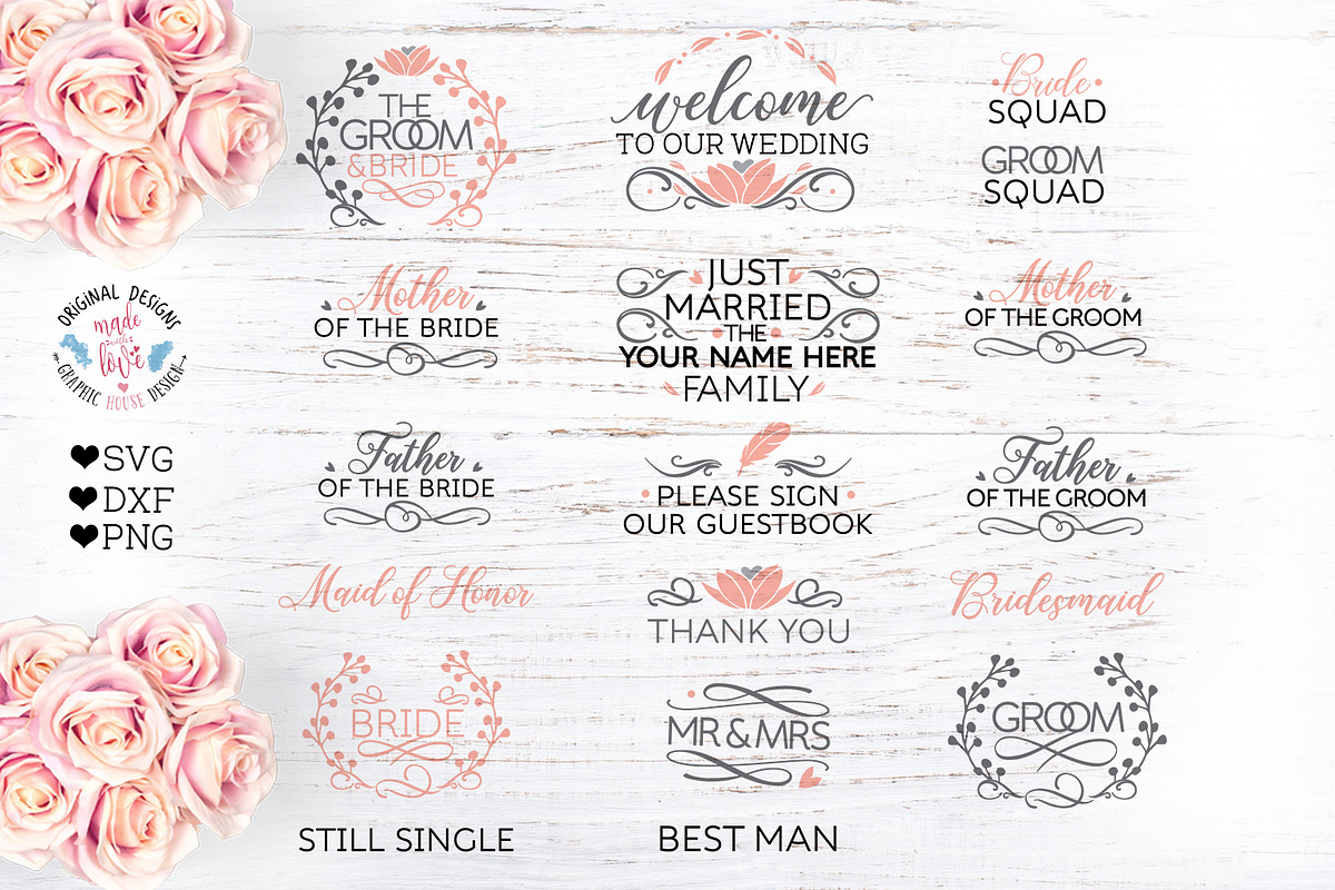 Wedding Set Bundle in Illustrations - product preview 8